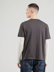 DIESEL T-Shirt 'T-ADJUST-Q7' anthrazit/weiß