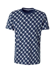 JOOP! T-Shirt 'Brian' dunkelblau / wei