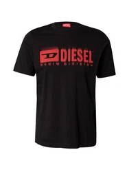 DIESEL T-Shirt 'T-ADJUST-Q7' knallrot/schwarz