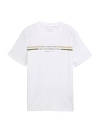 T-Shirt khaki / oliv / wei