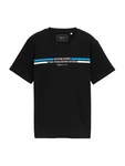 TOM TAILOR DENIM T-Shirt blau / schwarz / weiß