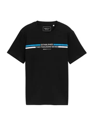T-Shirt blau / schwarz / wei