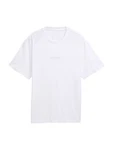 TOM TAILOR DENIM T-Shirt hellgrau/weiß