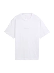 TOM TAILOR DENIM T-Shirt hellgrau/weiß