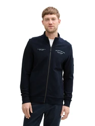 TOM TAILOR Sweatjacke dunkelblau/mint