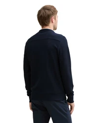 TOM TAILOR Sweatjacke dunkelblau/mint