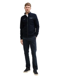 TOM TAILOR Sweatjacke dunkelblau/mint