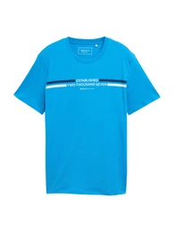 T-Shirt navy / azur / wei