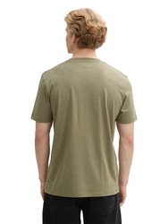 TOM TAILOR DENIM T-Shirt grn/neonorange/schwarz/wei