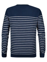 Petrol Industries Strickpullover Pullover Palm navy / weiß