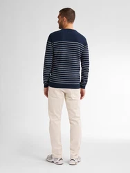 Petrol Industries Strickpullover Pullover Palm navy / weiß