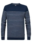 Petrol Industries Strickpullover Pullover Palm navy / weiß