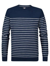 Pullover 'Palm' navy / wei