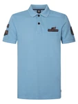Petrol Industries Poloshirt 'Tarpon' taubenblau/brokat/schwarz Petrol Industries Poloshirt 'Tarpon' taubenblau/brokat/schwarz