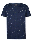 Petrol Industries T-Shirt 'Gulfcrest' blau/navy/gelb