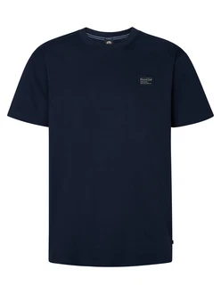 Petrol Industries T-Shirt 'Reefside' nachtblau/weiß Petrol Industries T-Shirt 'Reefside' nachtblau/weiß
