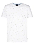 Petrol Industries T-Shirt 'Gulfcrest' khaki/oliv/weiß