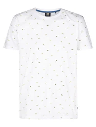 Petrol Industries T-Shirt 'Gulfcrest' khaki/oliv/weiß