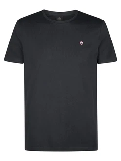 Petrol Industries Rundhalsshirt mit Logo schwarz