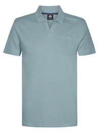 Poloshirt taubenblau