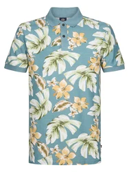 Petrol Industries Poloshirt Tropisches Blau