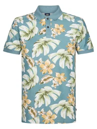 Poloshirt hellblau / gelb / wei