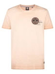 Petrol Industries T-Shirt 'Ponce' beige / blutrot