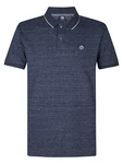 Petrol Industries Poloshirt 'Coveview' marineblau/weiß