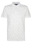 Petrol Industries Poloshirt 'Palmview' grün / weiß