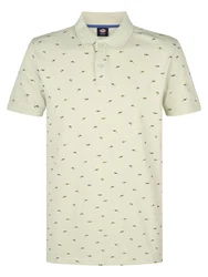 Petrol Industries Poloshirt 'Palmview' khaki/pastellgrün