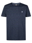 Petrol Industries T-Shirt 'Seabreeze' dunkelblau/weiß