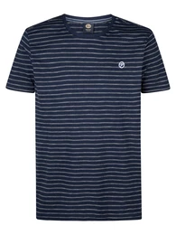 T-Shirt 'Seabreeze' dunkelblau / wei