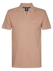 Petrol Industries Poloshirt 'Driftwoodview' beige