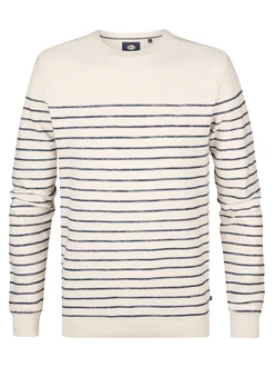 Petrol Industries Strickpullover Pullover Palm schwarz/weiß Petrol Industries Strickpullover Pullover Palm schwarz/weiß