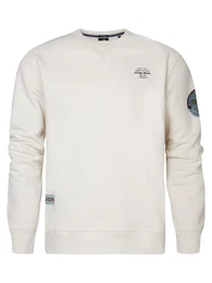 Sweatshirt hellblau / schwarz / offwhite