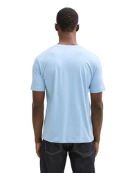 TOM TAILOR DENIM T-Shirt hellblau/grau/dunkelgrau