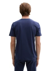 TOM TAILOR DENIM T-Shirt himmelblau/dunkelblau/offwhite