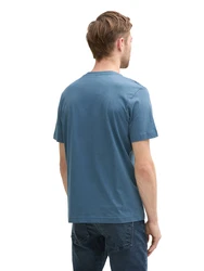 TOM TAILOR T-Shirt mit Foto-Print opal / hellgrau / smaragd / pastellgrn
