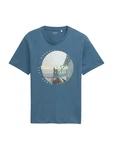TOM TAILOR T-Shirt mit Foto-Print opal / hellgrau / smaragd / pastellgrn