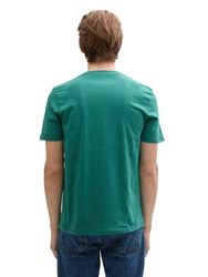 TOM TAILOR DENIM T-Shirt marineblau/grün/weiß