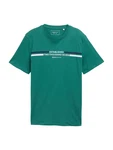 TOM TAILOR DENIM T-Shirt marineblau/grün/weiß