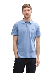 TOM TAILOR Poloshirt saphir/weiß