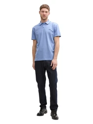 TOM TAILOR Poloshirt saphir/weiß