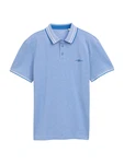 TOM TAILOR Poloshirt saphir/weiß