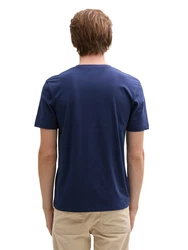 TOM TAILOR DENIM T-Shirt dunkelblau/grau/hummer/weiß