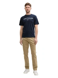 TOM TAILOR T-Shirt marineblau/weiß