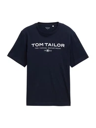 T-Shirt navy / wei