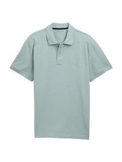 TOM TAILOR Poloshirt pastellblau