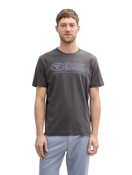 TOM TAILOR T-Shirt blau / anthrazit / grn / wei