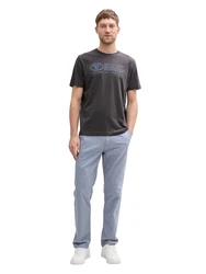 TOM TAILOR T-Shirt blau / anthrazit / grn / wei